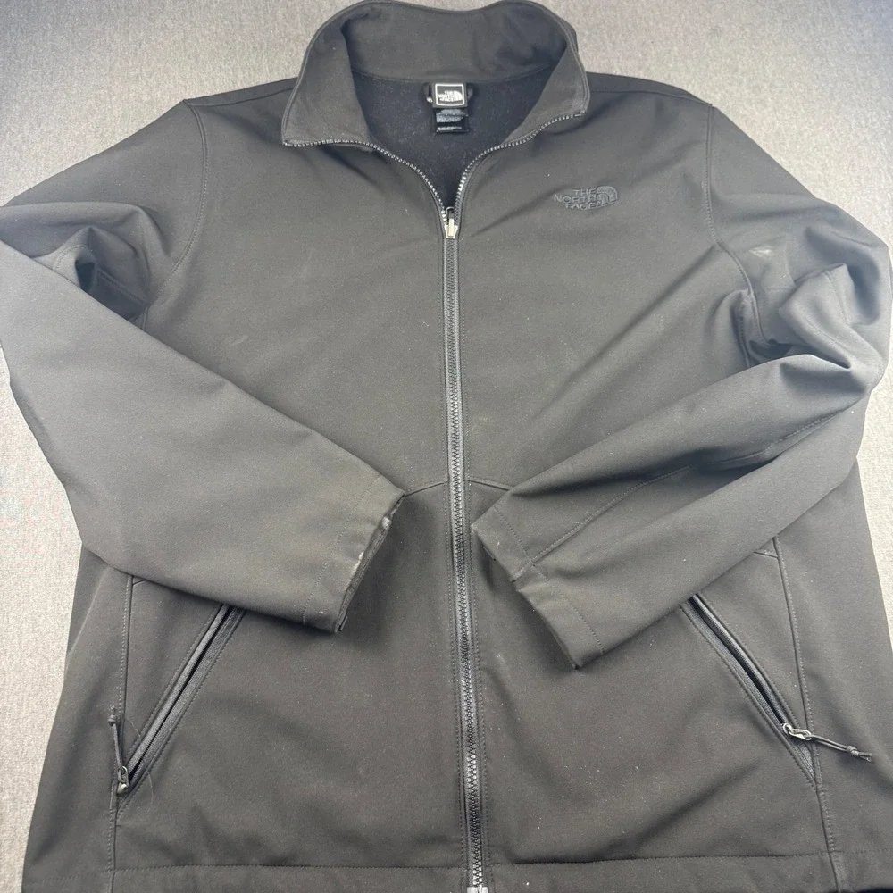 The North Face Apex Bionic‎ Softshell Jacket Mens Black Full Zip Windbreaker XL